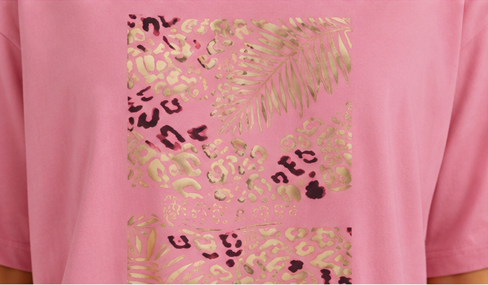 Heart Print Oversized T-Shirt