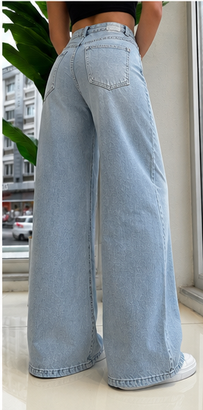 The Laurent High-Rise Wide-Leg Jean