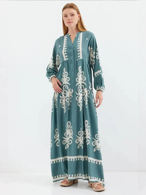Bigdart Dress in Mint