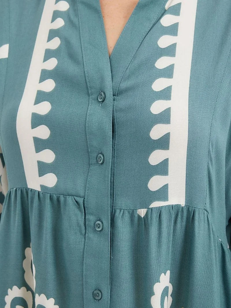 Bigdart Dress in Mint
