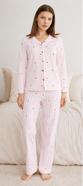 Sweet Heart Stripe Pajama Set