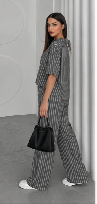 Women's Striped Lounge Co-Ord Set