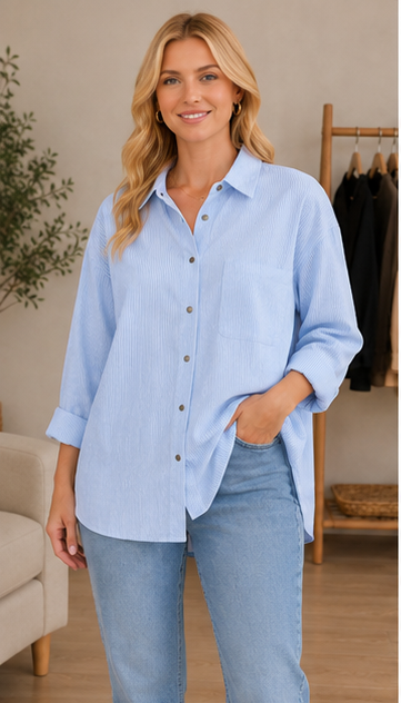 Oversized Striped Shirt