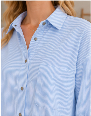 Oversized Striped Shirt