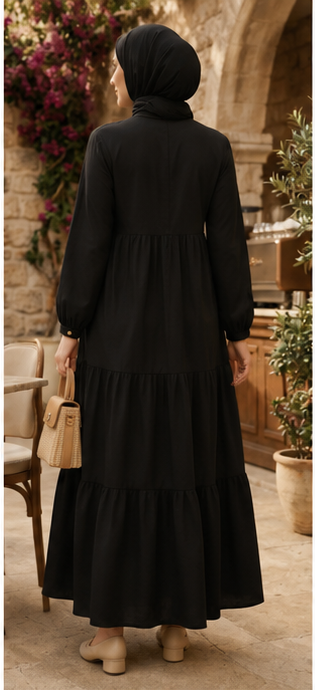 Modest Embroidered Maxi Dress