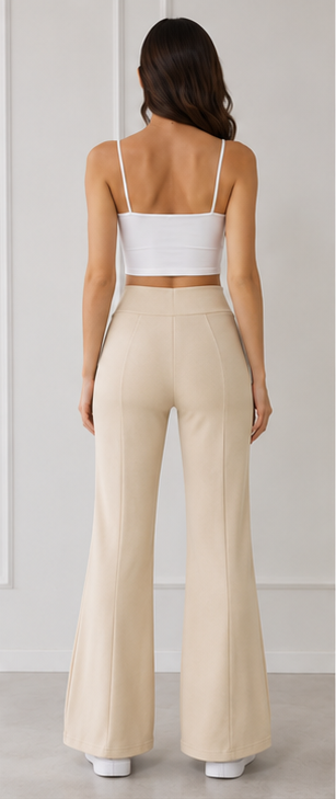 Elegant High-Waist Flared Pants