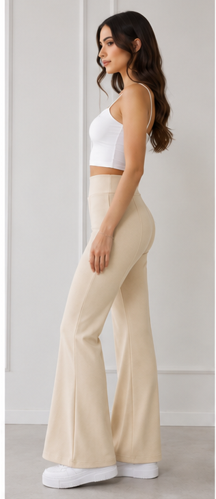 Elegant High-Waist Flared Pants