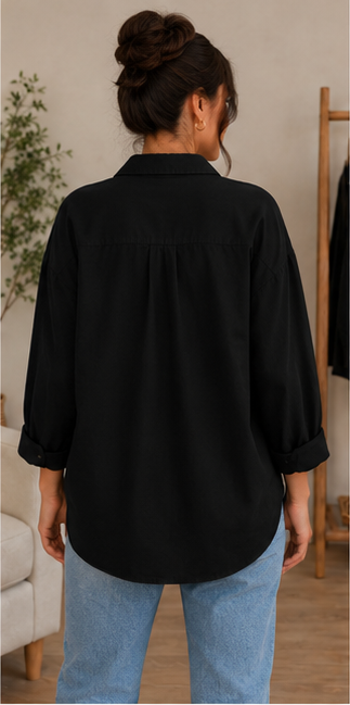 Essential Oversized Button-Down Shirt