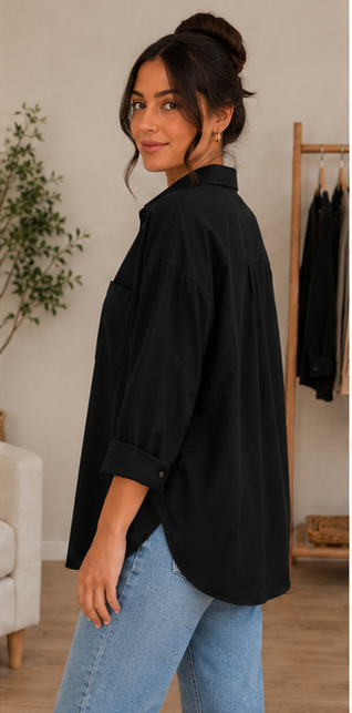 Essential Oversized Button-Down Shirt