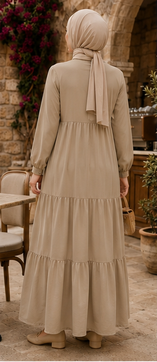 Modest Embroidered Maxi Dress