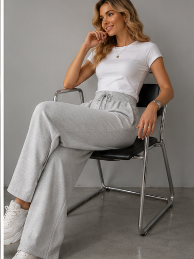 Cozy Chic Wide-Leg Drawstring Sweatpants