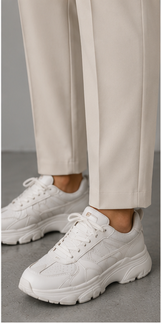 Classic Pintuck Tailored Pants