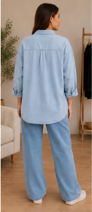 Oversized Denim Shirt