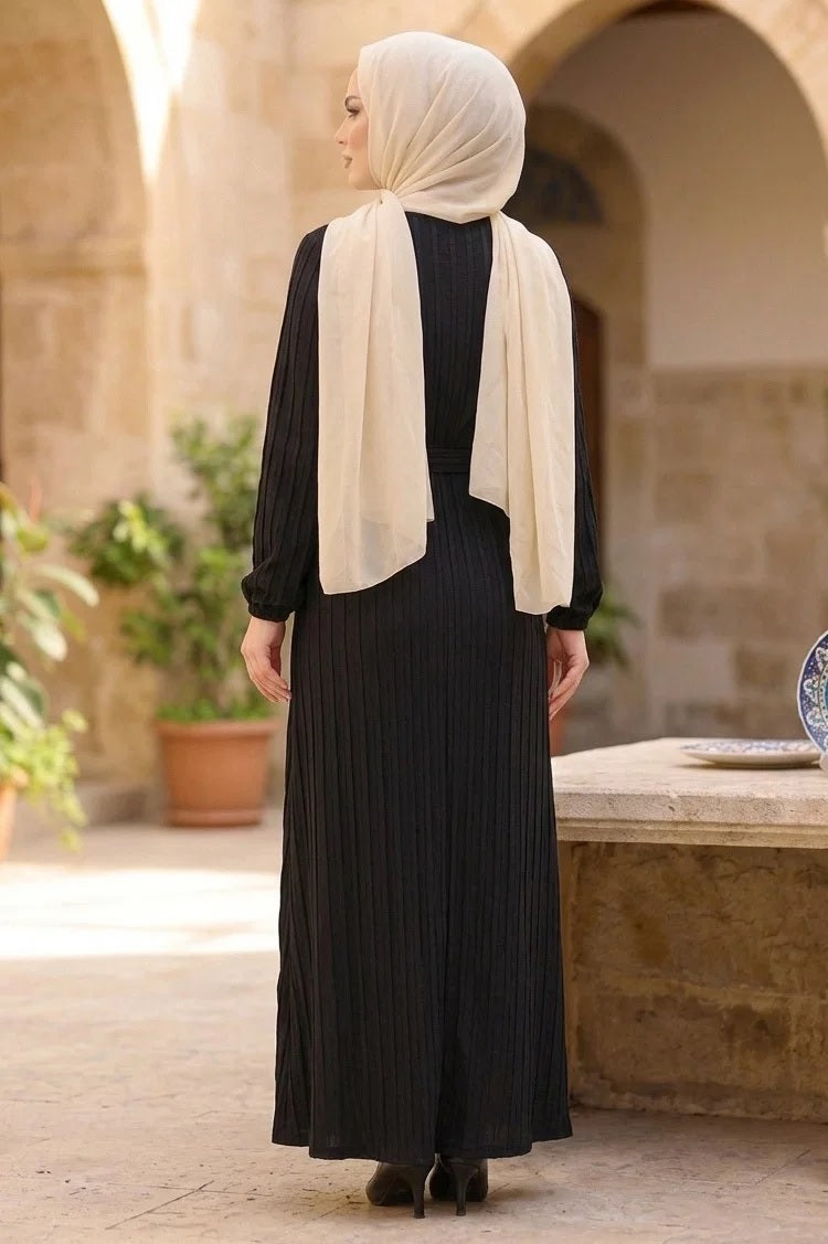 Belted Dress with Elasticated Ankles - 2090
