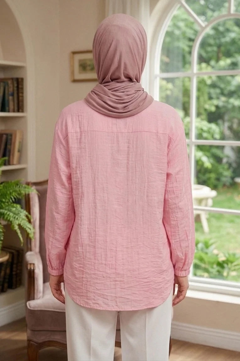 Elegant Embellished Modest Shirt