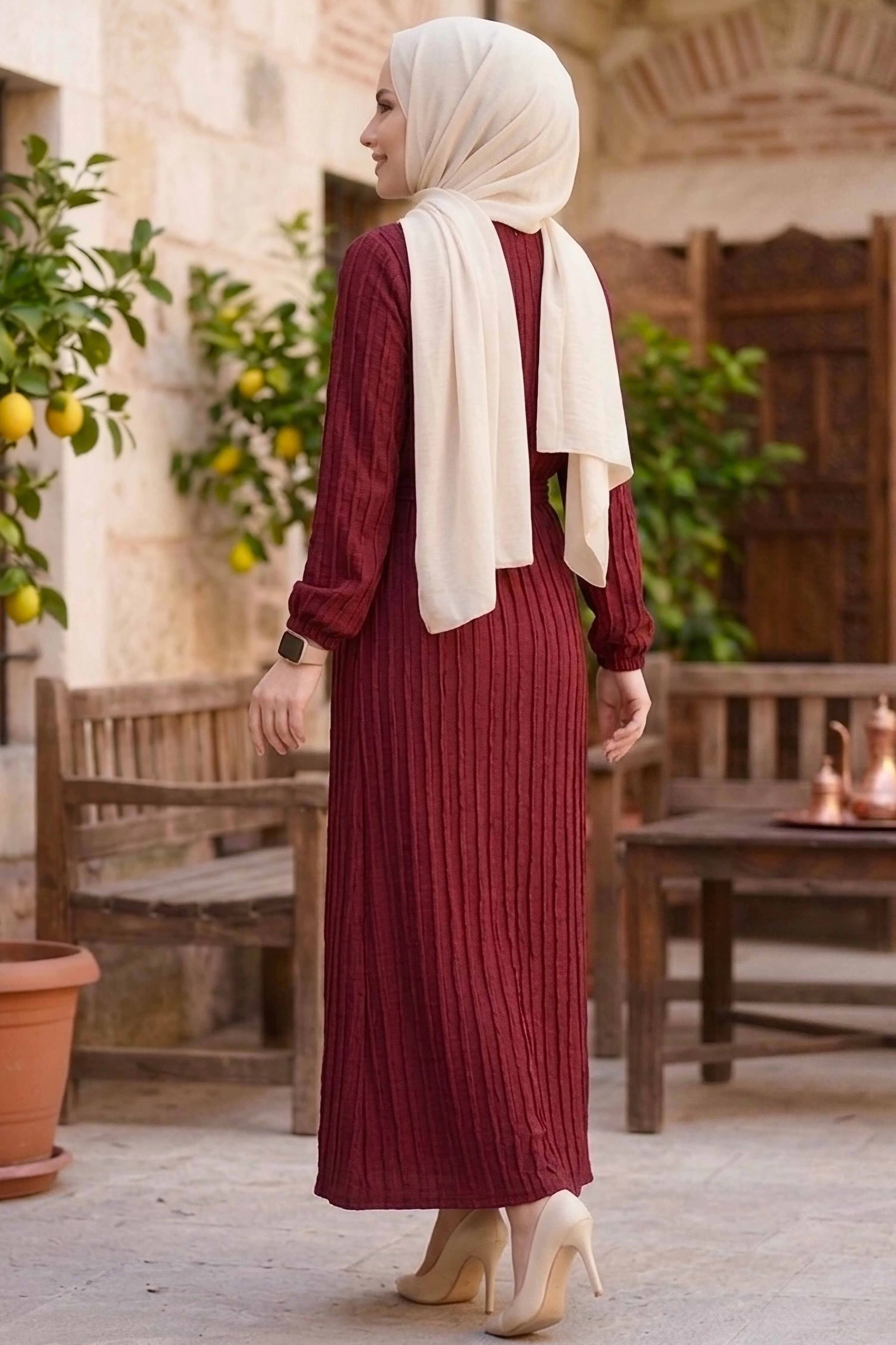 Belted Dress with Elasticated Ankles - 2090