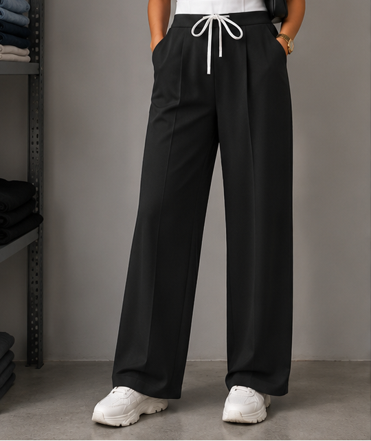The Wide-Leg Drawstring Trouser