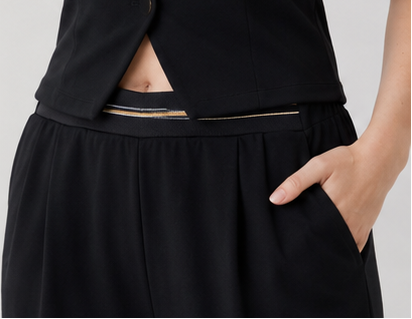 Elegant Sleeveless Vest & Wide-Leg Pants Set
