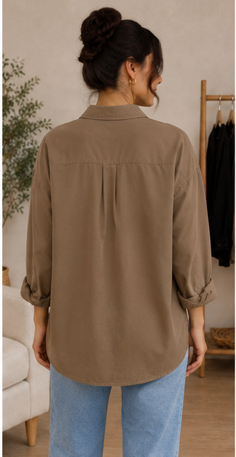 Essential Oversized Button-Down Shirt