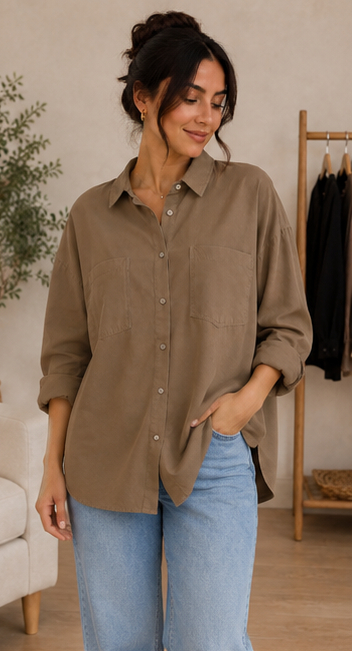 Essential Oversized Button-Down Shirt
