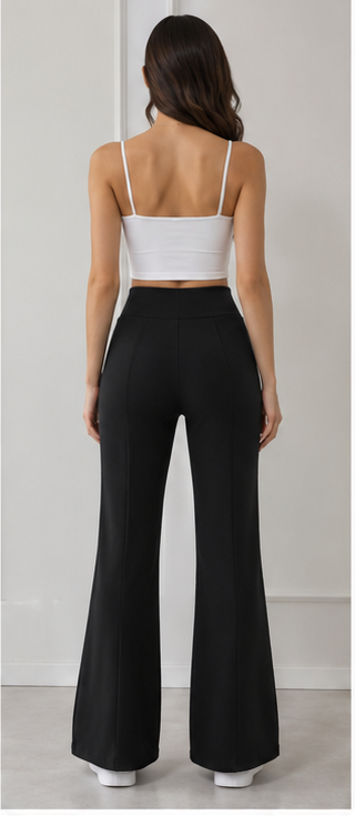 Elegant High-Waist Flared Pants