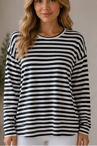 Long Sleeve Stripe Tee