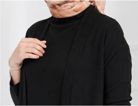 Elegant Modest 3-Piece Ribbed Set