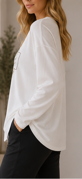 long-sleeved top