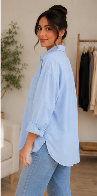 Essential Oversized Button-Down Shirt