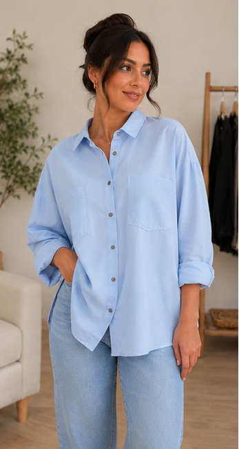 Essential Oversized Button-Down Shirt