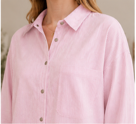 Oversized Striped Shirt