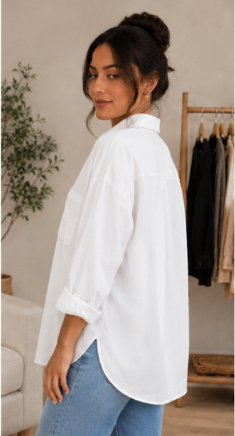 Essential Oversized Button-Down Shirt
