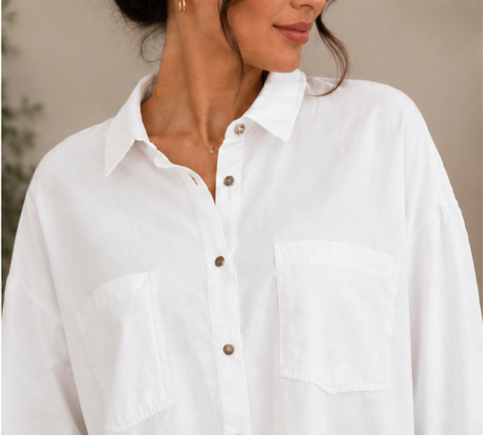 Essential Oversized Button-Down Shirt