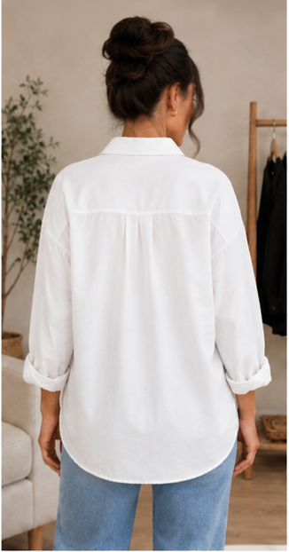 Essential Oversized Button-Down Shirt
