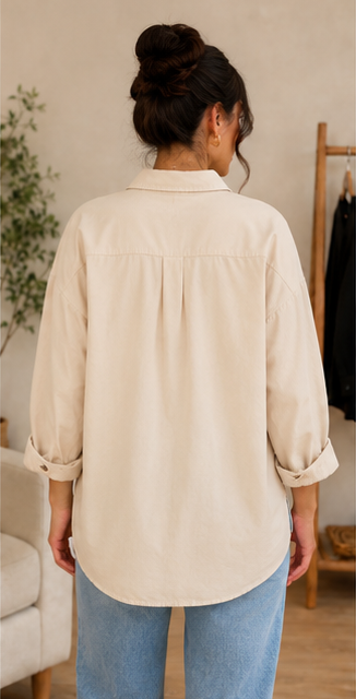 Essential Oversized Button-Down Shirt