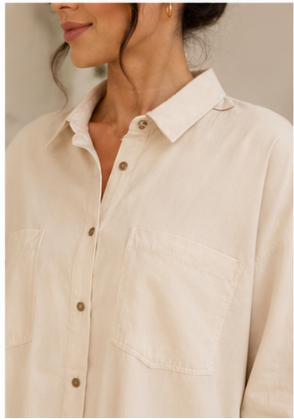 Essential Oversized Button-Down Shirt