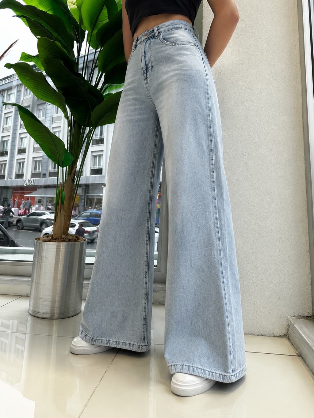 The Laurent High-Rise Wide-Leg Jean
