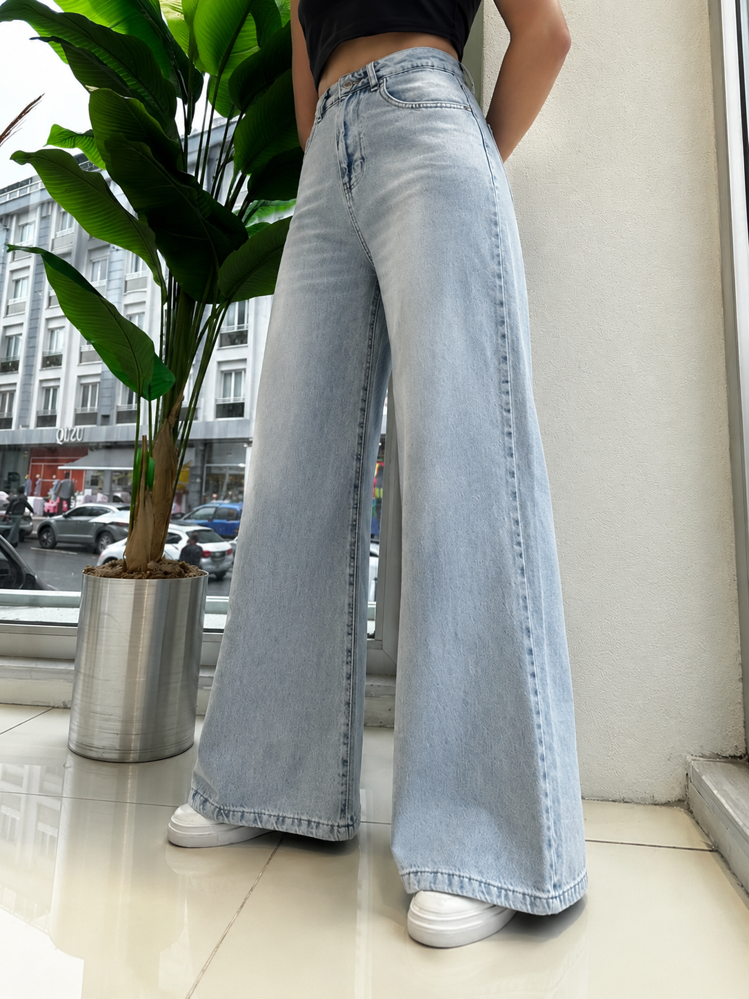 The Laurent High-Rise Wide-Leg Jean